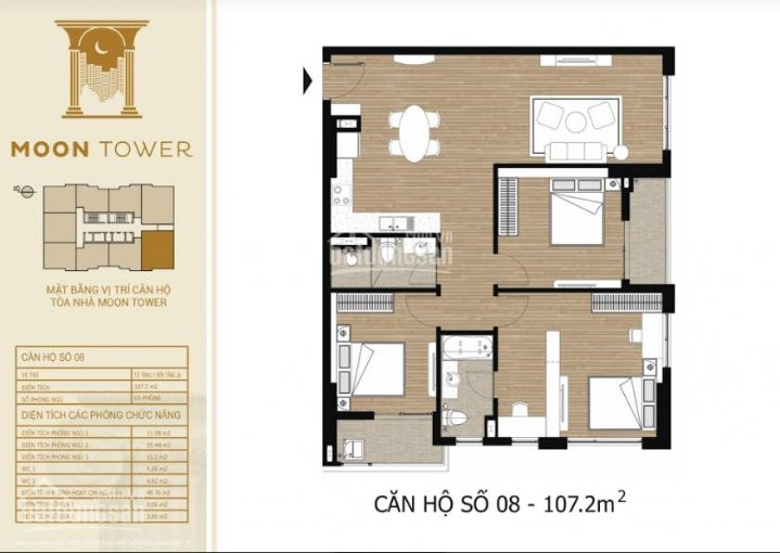 Chỉ 47 Tỷ / Căn Góc 3pn 107m2, Nội Thất Cao Cấp Nk Tại Tây Hồ Residence, Nhận Nhà ở Ngay 5