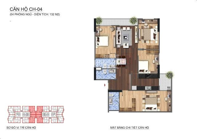 Chính Chủ Bán Gấp Căn 4 Ngủ Rộng 132 M2 Ban Công Nam Full Nội Thất, Giá 34 Tr/m2 Bao Phí Sang Tên 6