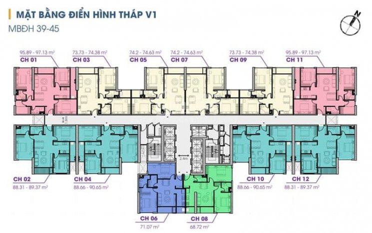 Chính Chủ Bán Gấp Căn Góc 2pn 68m2 - Ban Công đông Nam, Tầng Cao View Thoáng 1