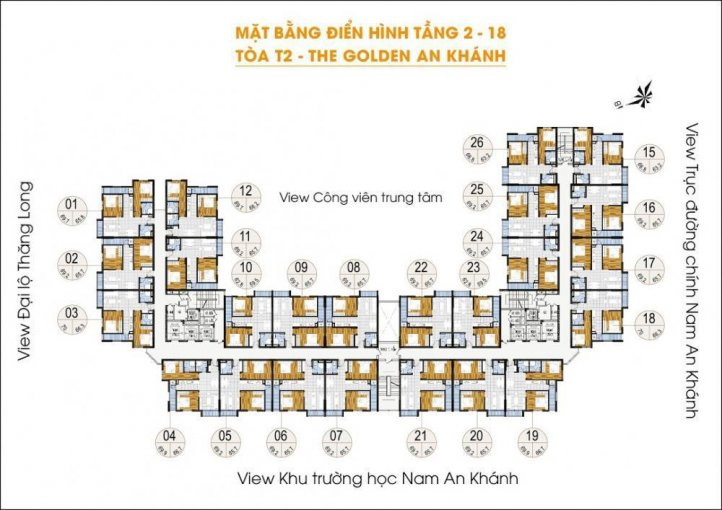 Chính Chủ Bán Gấp Chung Cư The Golden An Khánh, Căn 09: 65m2, Giá Bán 12 Tỷ - 0963777502 1