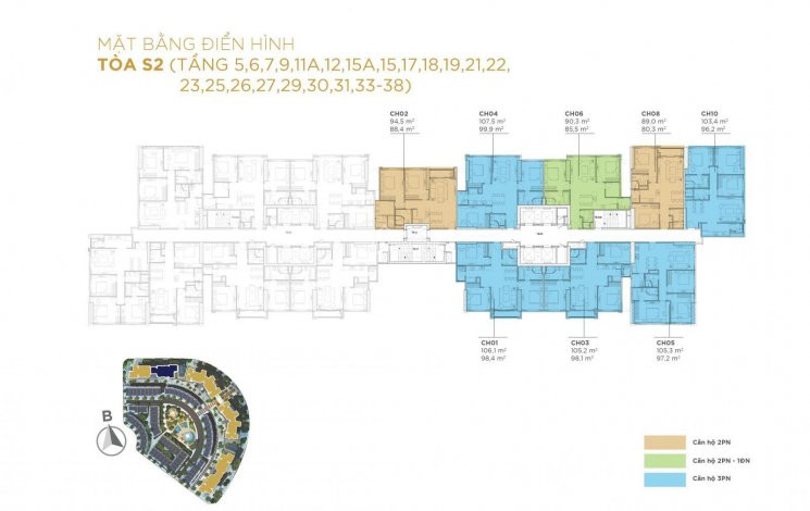 Chính Chủ Bán Nhanh Cc Sunshine City 3,7 Tỷ/3pn Căn Góc Tầng Cao Tòa S1, Full Nội Thất, Bc Nam Thoáng Mát, 97m2 2