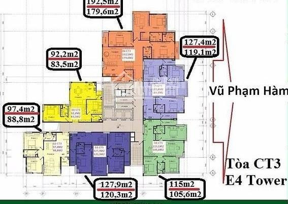 Chính Chủ Bán Nhanh Chcc Tòa Ct3 Yên Hòa Park View, Dt: 88m2, 120m2, 3pn, Ban Công đn 1