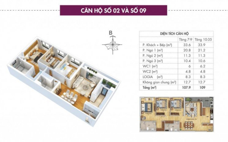 Chính Chủ Bán Nhanh Chung Cư 6th Element Căn 3 Phòng Ngủ View Rất đẹp, 109m2, Tòa M1, 49 Tỷ 1