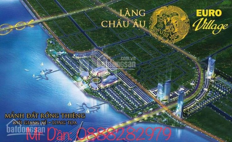 Chính Chủ Bán Nhanh đất Biệt Thự Euro Village- Làng Châu âu, Quận Sơn Trà, Thành Phố đà Nẵng Hướng đông, 1