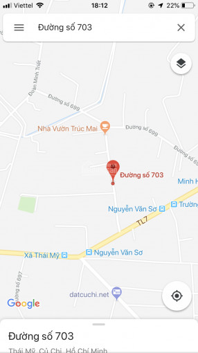 Chính Chủ Bán Nhanh đất Mt đường 703, Xã Thái Mỹ, Củ Chi: 1700m2, Giá: 6,1 Tỷ 6