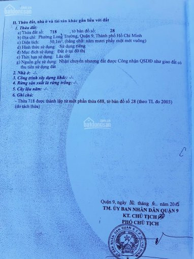 Chính Chủ Bán Nhanh Lô đất Hẻm 1088 Nguyễn Duy Trinh, 50m2 Giá 24 Tỷ, đường Nhựa Rộng 2 ô Tô Tránh Nhau 6