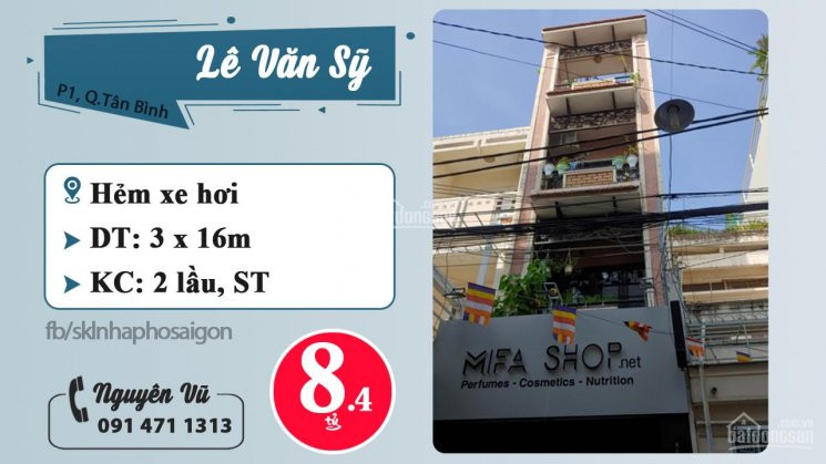 Chính Chủ Bán Nhanh Nhà Hxh 281 Lê Văn Sỹ - Cư Xá Kiến Thiết Diện Tích 50m2, 3 Lầu - Lh 0914711313 1