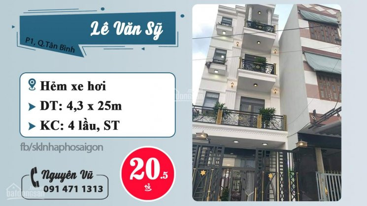 Chính Chủ Bán Nhanh Nhà Hxh 281 Lê Văn Sỹ - Cư Xá Kiến Thiết Diện Tích 50m2, 3 Lầu - Lh 0914711313 8