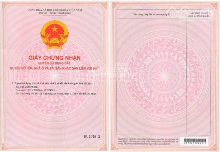 Chính Chủ Cần Bán 9 Nền đất Thổ Cư Sổ Hồng Riêng Xã Mỹ Lộc Xây Dựng Tự Do, Giá 980tr Lh: 0906244786 3