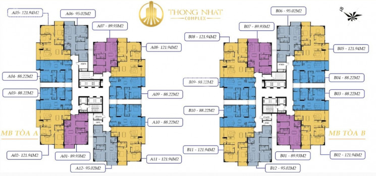 Chính Chủ Cần Bán Căn Hộ Tầng 15 Hướng đông Nam 122m2 Dự án Thống Nhất Complex Tại 82 Nguyễn Tuân 5