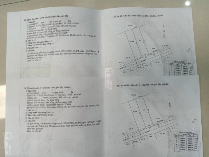 Chính Chủ Cần Bán đất 5x20m Mặt Tiền đường Số 8 Ngay Chợ Bình Triệu, Phường Hiệp Bình Chánh, Quận Thủ đức 2