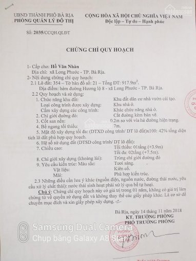 Chính Chủ Cần Bán đất Long Phước, Bà Rịa 3