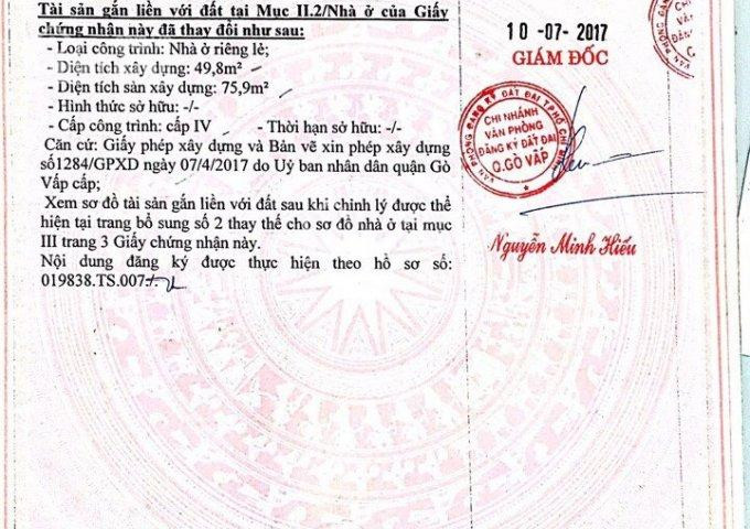 Chính Chủ Cần Bán Nhà Gò Vấp, Dt: 117m2 - Giá 3,98 Tỷ 7