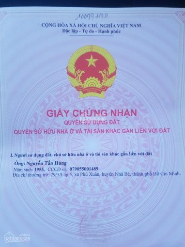 Chính Chủ Cần Bán Nhanh Lô đất 7*40 Cô Tại 596/32 Huỳnh Tấn Phát, Xã Phú Xuân,huyện Nhà Bè, Tphcm 5