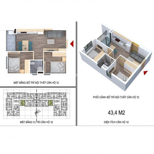 Chính Chủ Cần Nhượng Lại Căn Hộ 43m2 Tầng 10 Và Căn 77m2 Tầng 12, Giá Chỉ 22,5tr/m2 Dự án Nhs Phương Canh 4