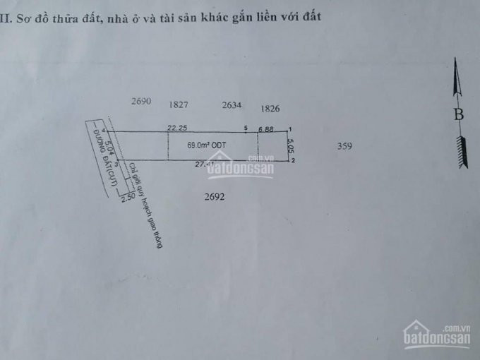 đất Ngay Chợ Dĩ An, 5 X 27m, 135m2, đường 5m Thông, Cách đường đông Tác 30m, Giá Rẻ 2 Tỷ 680tr 2