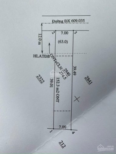 đất Phú An Dx035, 7x39, Thổ Cư 152, Giá Bèo 1ty750/lô Lh Xem đất 0911567139 5