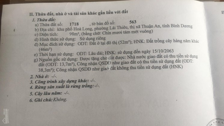 đất Thổ Cư Mặt Tiền đường Lái Thiêu 104 4