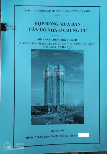 Tổng Hợp Quỹ Căn Chuyển Nhượng Giá Tốt Nhất Cc Golden Park Tower, Căn đẹp Tầng đẹp Nhận Nhà 05/01 3