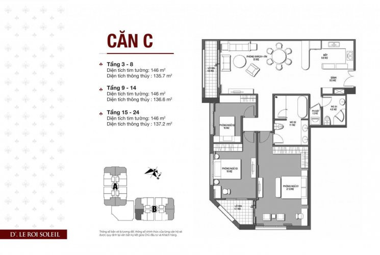 7,4 Tỷ Căn 146m2 Hướng đông Nam Rẻ Nhất D' Le Roi Soleil Lh Cđt 0904682255 8