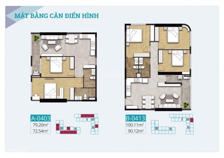 Bán Căn B1709 Hướng đông Bắc, Giá 2ty6 Bao Gồm Thuế Phí, Diện Tích 79,20 M2 1