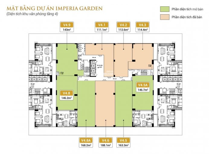 Bán Sàn Văn Phòng Imperia Garden 203 Nguyễn Huy Tưởng ,ký Hđmb Trực Tiếp Cđt Tặng 1 Cây Vàng 9999 3