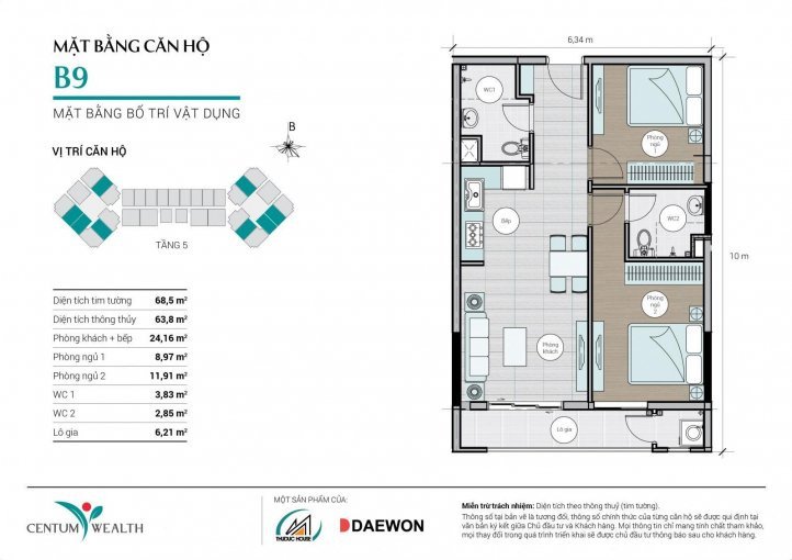 Căn Hộ Centum Wealth Quận 9, Căn 2pn, 3pn View đẹp đang Bàn Giao 4