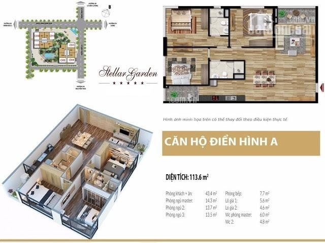 Cắt Lỗ Ch 3 Ngủ B - 2105 (113,2m2) Tại Stellar Garden 35 Lê Văn Thiêm Chỉ 39 Tỷ, 0989582529 3