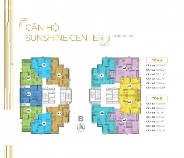 Ch Cao Cấp Sunshine Center Nhận Nhà ở Ngay: 4,45 Tỷ/4pn 131,2m2, Vay Ls 0%, Km Tới 1,36 Tỷ 8