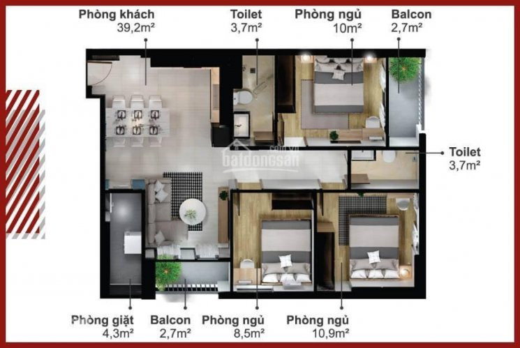 Chính Chủ Bán Nhanh Căn Góc 3pn 83,25m2 - 2 Ban Công Giá Rẻ Nhất Thị Trường Nhận Nhà đầu Năm 1