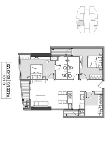 Chính Chủ Bán Nhanh Căn Hộ 3 Phòng Ngủ 83,4m2 Chung Cư Le Grand Jardin View đông Nam Giá 1 Tỷ 911 Bao Vat & Bảo Trì 1