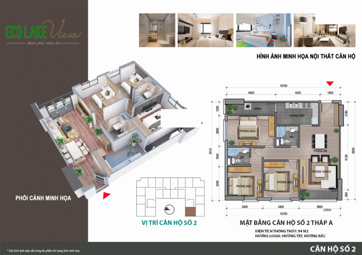 Chính Chủ Bán Nhanh Cắt Lỗ 2 Ch Dự án Eco Lake, Ch B1107 - 76m2, Ch A2302 - 94m2 Giá Chỉ Từ 25tr/m2 2