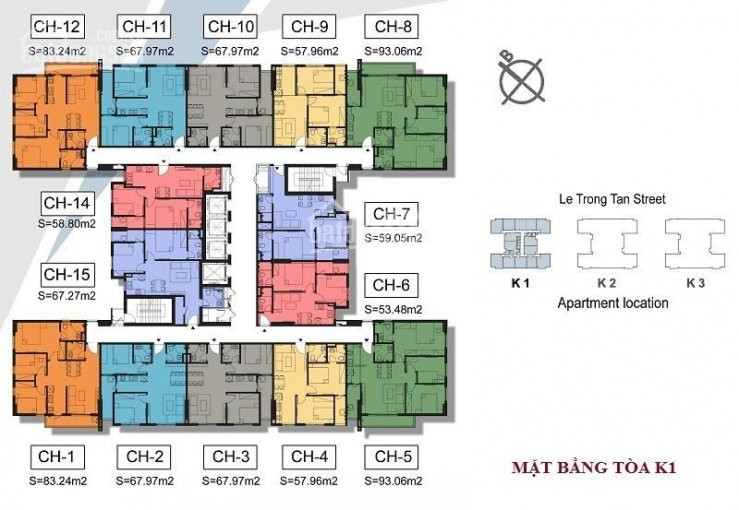 Chính Chủ Bán Nhanh Ch Tại The K Park Văn Phú: 3pn K1 - 2501(83,24m2), 2pn K1 - 2515(67,27m2) 17 Tỷ Lh 0878112925 3