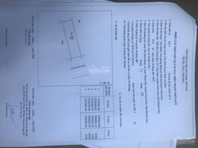 Chính Chủ Bán Nhanh đất Biển Bãi Dài, Giáp đường Lớn 40m, Liền Kề Trung Tâm Hành Chính Huyện Cam Lâm, Tặng Vàng 999 7