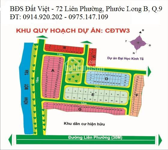 Chính Chủ Bán Nhanh đất Kdc Mẫu Giáo Trung ương 3, Quận 9, Dt 6x18,5m, Giá 47,5 Tr/m2 1