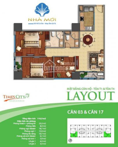 Chính Chủ Bán Nhanh Gấp Căn Góc 3 Phòng Ngủ Sáng, 110m2, Giá Tốt 42 Tỷ Bao Phí Tại Times City 1