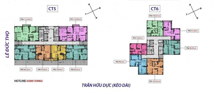 Chính Chủ Bán Nhanh Gấp Cc Ct5-ct6 Lê đức Thọ: 1804-ct6 (100,61m2) Và 1503-ct5 (70,63m2) Giá 27tr/m2 Lh O817255886 1