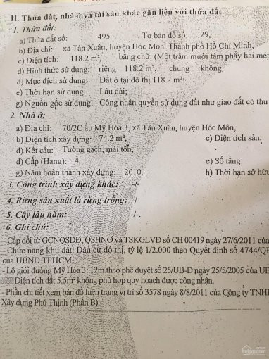 Chính Chủ Bán Nhanh Nhà Mặt Tiền đường Tân Xuân 8 Nhựa 12m Thông Thường Vị Trí đẹp Gần Ngay Ngã Tư 5