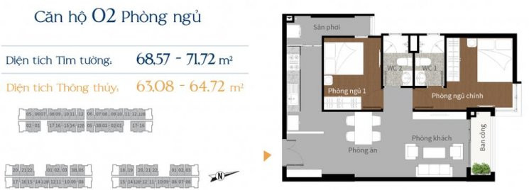 Chính Chủ Cần Bán Lại Chung Cư Cao Cấp Him Lam Phú An, Tầng 7, Hướng đông Nam, Block B Giá 23 Tỷ 3