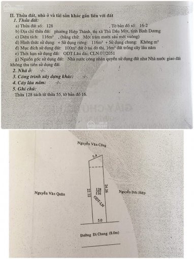 Chủ Cần Bán đất P Hiệp Thành, Thủ Dầu Một 1