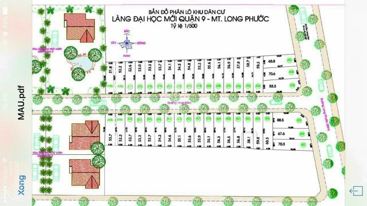 đất Kdc Phúc Thịnh, Long Phước, Q9, 53m2, Chốt đứng Tt 15 Tỷ 1