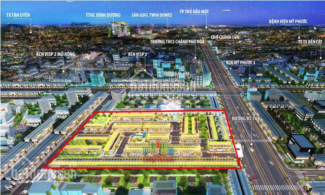 Nguồn Kín Dự án Bến Cát City Zone Chánh Phú Hòa Lô 70m2 Ngay Lỗi Thoát Hiểm Giá Gốc Chủ đầu Tư 2