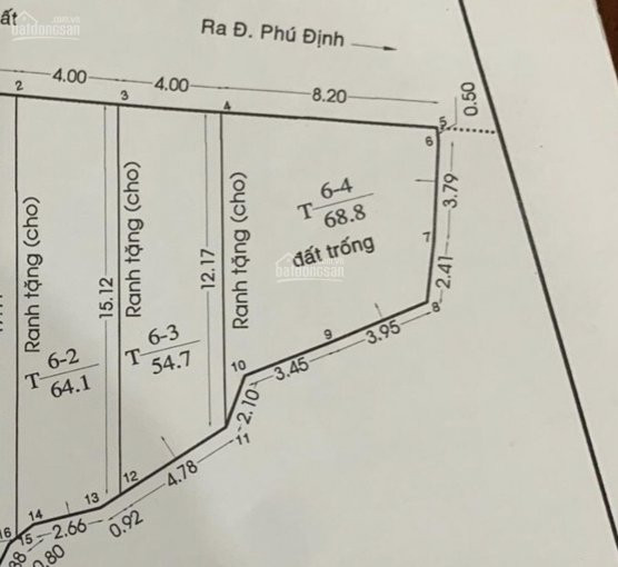 Nhà Mặt Tiền 3 Căn Liền Kề, đường Phú định, Quận 8, Dt 190m2, Giá 12 Tỷ 4