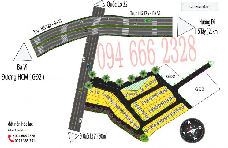 Nhận đặt Chỗ Gđ2 Gồm Hơn 70 Lô đất Nền Cổ đông-sơn Tây,ngay Sát Trục Hồ Tây-ba Vìlh 0946662328 1