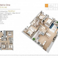 Căn Góc 3pn Dự án Matrix One,110m2chiết Khấu 750 Triệuthanh Toán 10% Ký Hđmb Tặng 50 Triệu