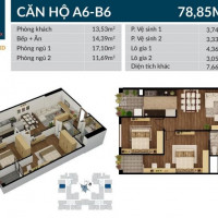 Chính Chủ Bán Nhanh Căn Hộ 2 Phòng Ngủ 78,8m2 View đường Nguyễn Tuân, Nhà Mới 100%, Tầng đẹp 32tr/m2 Bao Sang Tên