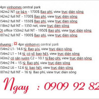 Chính Chủ Bán Nhanh Gấp 4pn Vinhoms Tân Cảng View Sông Gái Rẻ 101 Tỷ ( Bao Phí )list Giá : 0909928209