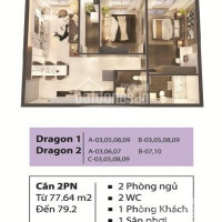 Chính Chủ Bán Nhanh Nhanh Căn Hộ 79m2 Dragon2 View Hồ Bơi Công Viên Cây Xanh Thoáng, Thanh Toán 2,525 Sở Hữu Ngay