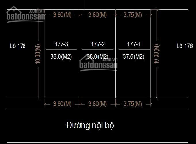 Bán đất Dịch Vụ ô 177 Khu 4,5 Ha, Diện Tích 113m2, Chia đôi Chia 3 đều được, Sđcc, Giá đầu Tư 3