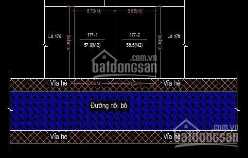 Bán đất Dịch Vụ ô 177 Khu 4,5 Ha, Diện Tích 113m2, Chia đôi Chia 3 đều được, Sđcc, Giá đầu Tư 4